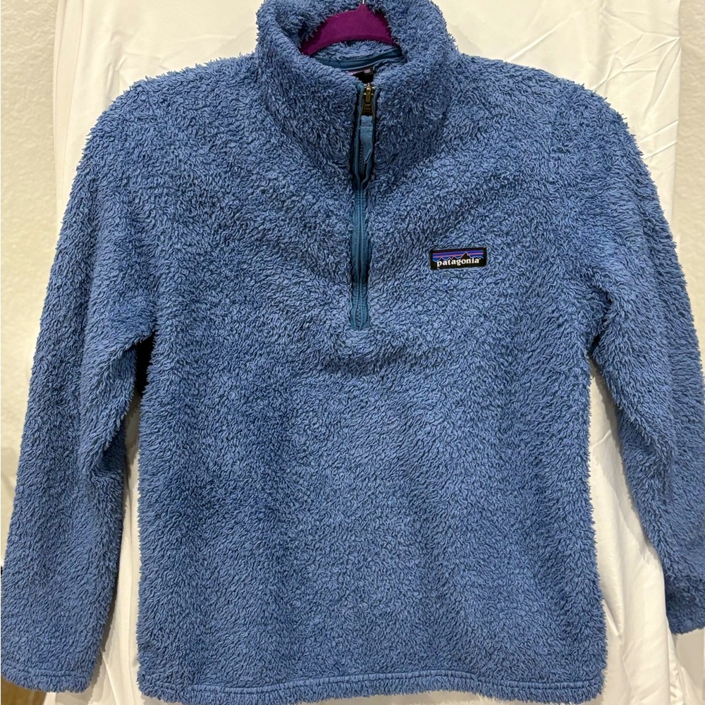 Women's Los Gatos 1/4-Zip Fleece Patagonia , Smolder Blue , Size Small